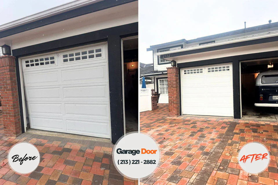 Before and after: garage door repair near me Lochbuie